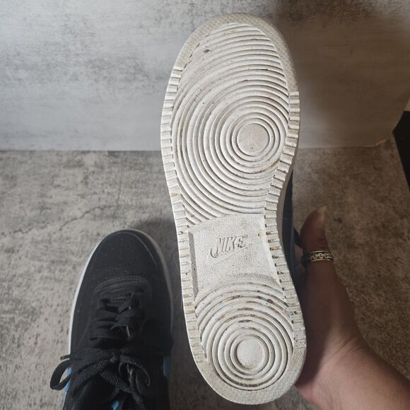 Nike Court Vision Low Next Nature Mens Size 8.5 Sneakers Black/Blue DH2987-005 - Picture 6 of 6